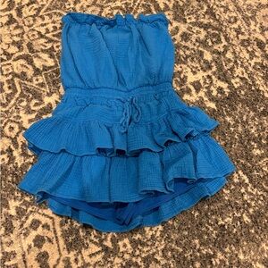 COPY - Blue day and moon skort dress/ romper , size S , good condition